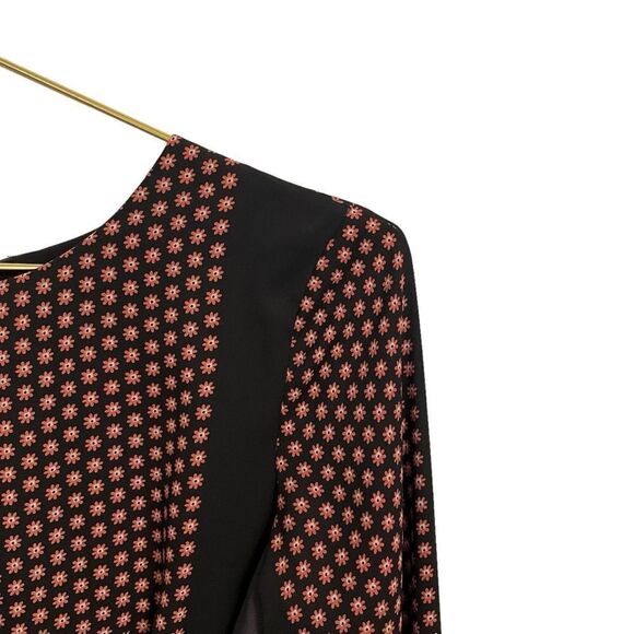 Ann Taylor Patchwork Pleated Dress Long Sleeve Size 2 NWOT - Picture 2 of 9